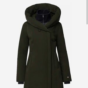 Soia Kyo Camelia down coat in Cedar Green